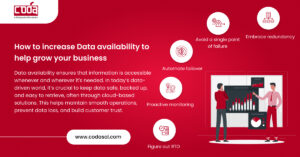 How to increase Data availability to help grow your business