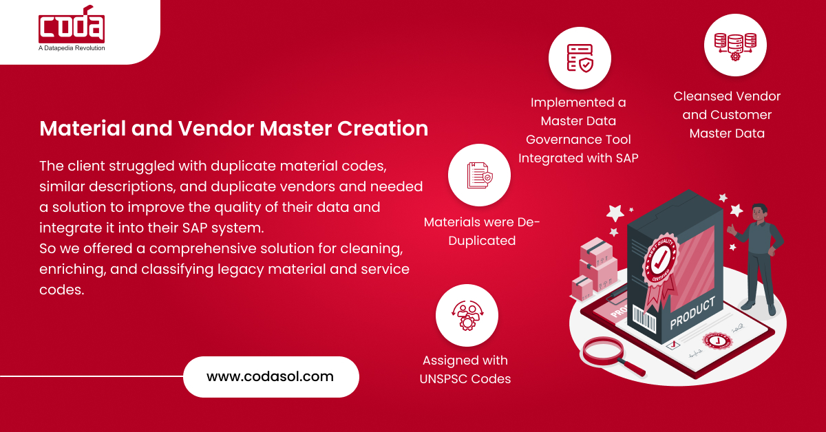 Material and Vendor Master Creation