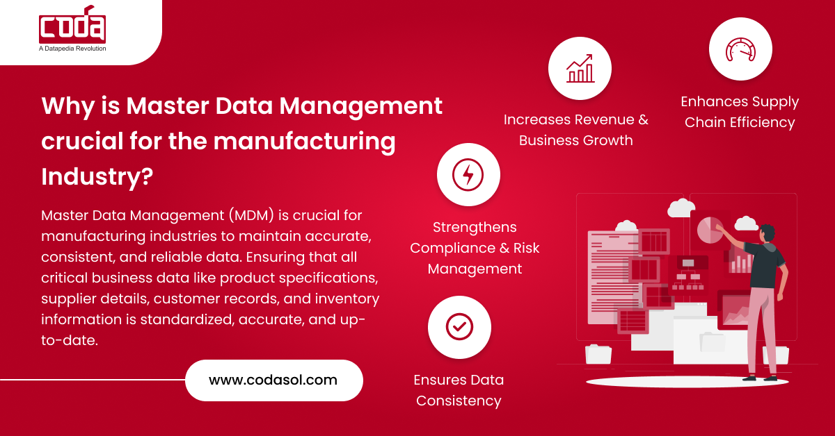 Why is Master Data Management crucial for the manufacturing Industry?