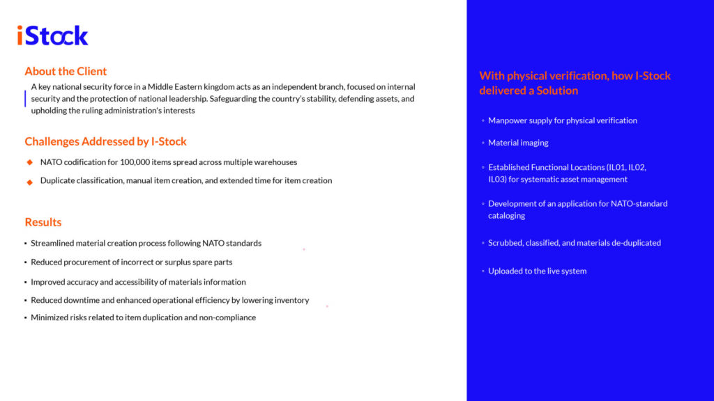 Asset tagging - i-Stock