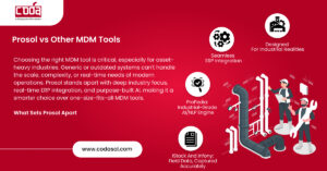 Prosol vs Other MDM Tools