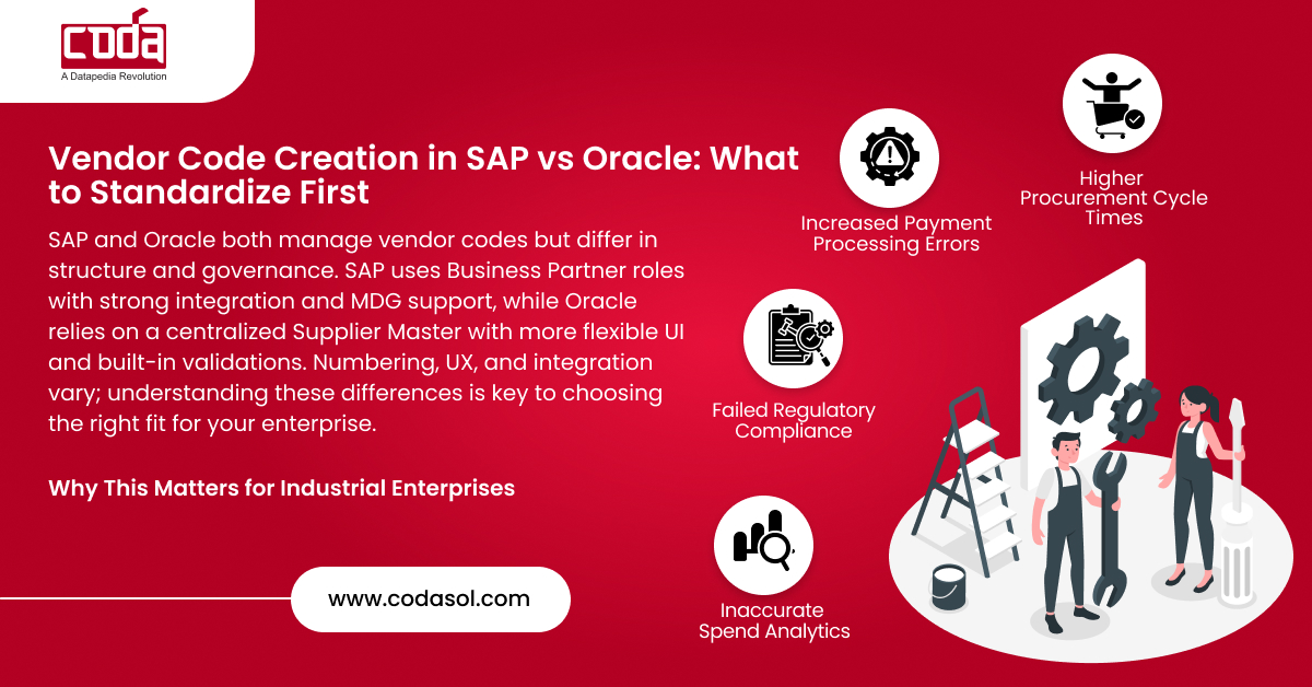 Vendor Code Creation in SAP vs Oracle: What to Standardize First