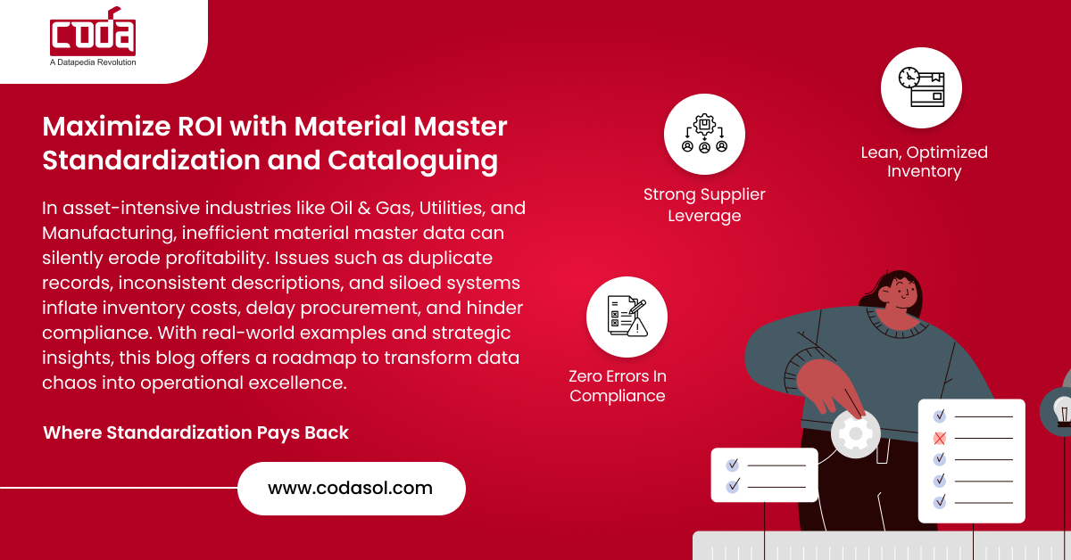 Maximize ROI with Material Master Standardization and Cataloguing